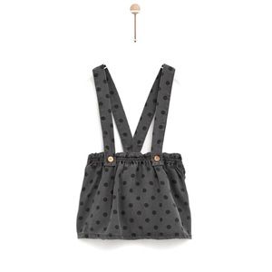 Zara Polka-Dot Skirt with Straps